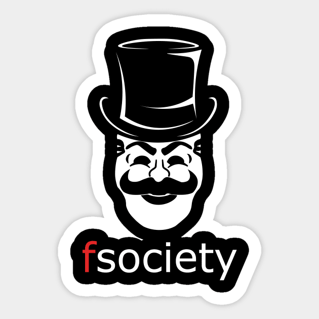 FSociety Mr Robot Sticker by KrateMilk